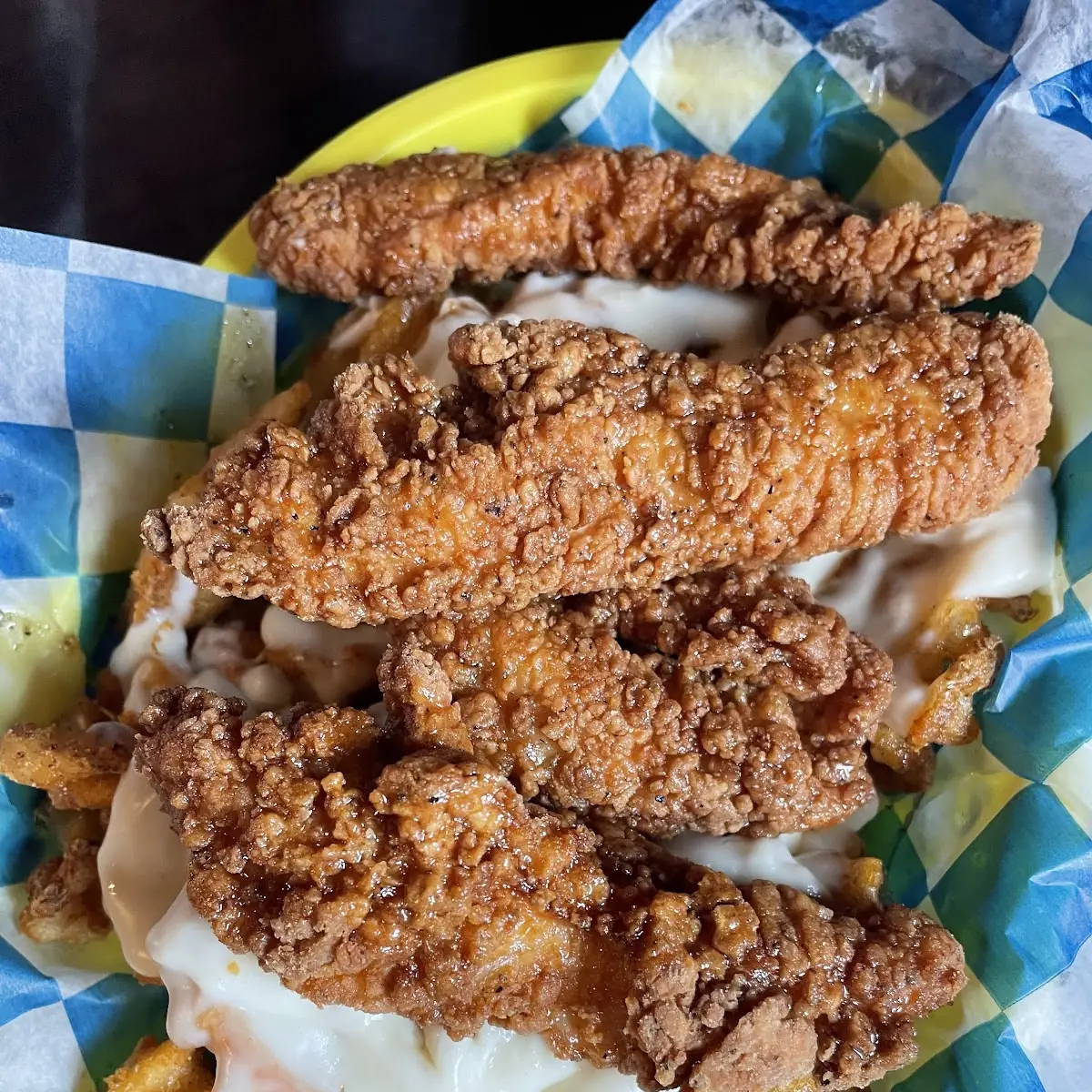 Fried Chicken and Waffle Fries
