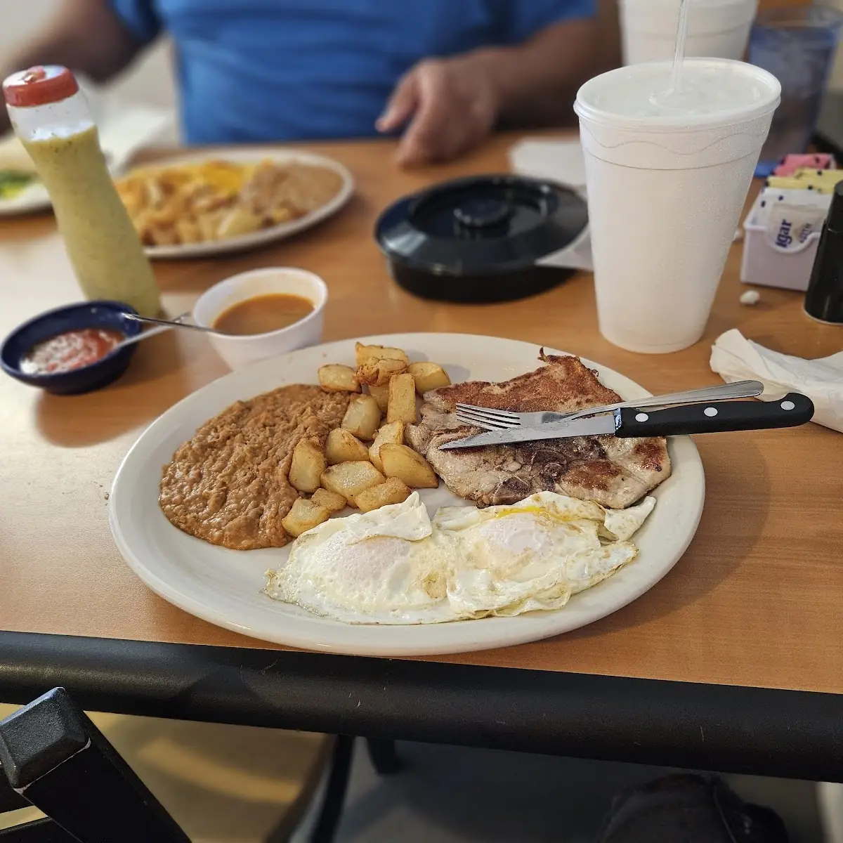 Pork Chop and Eggs