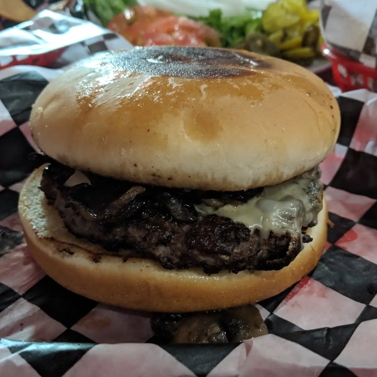 Mushroom Swiss Burger