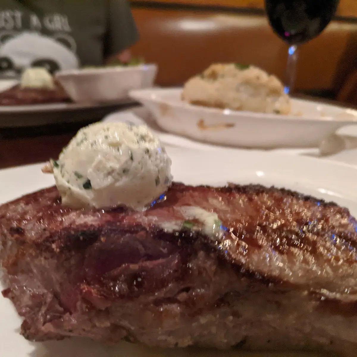 Steak with Baked Potato and Butter