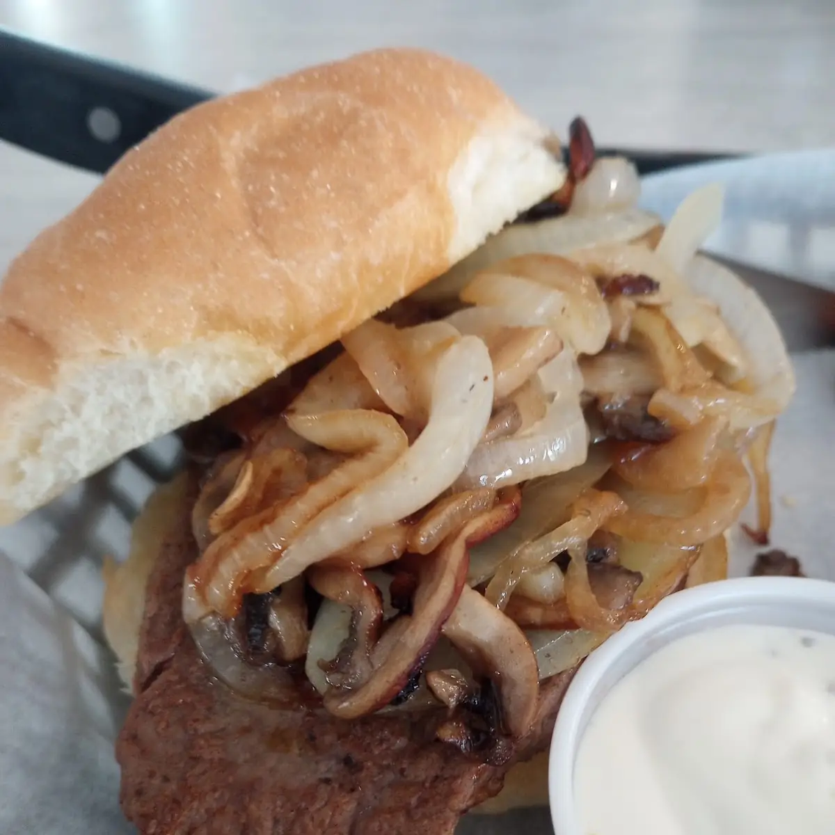 Mushroom & Swiss Burger