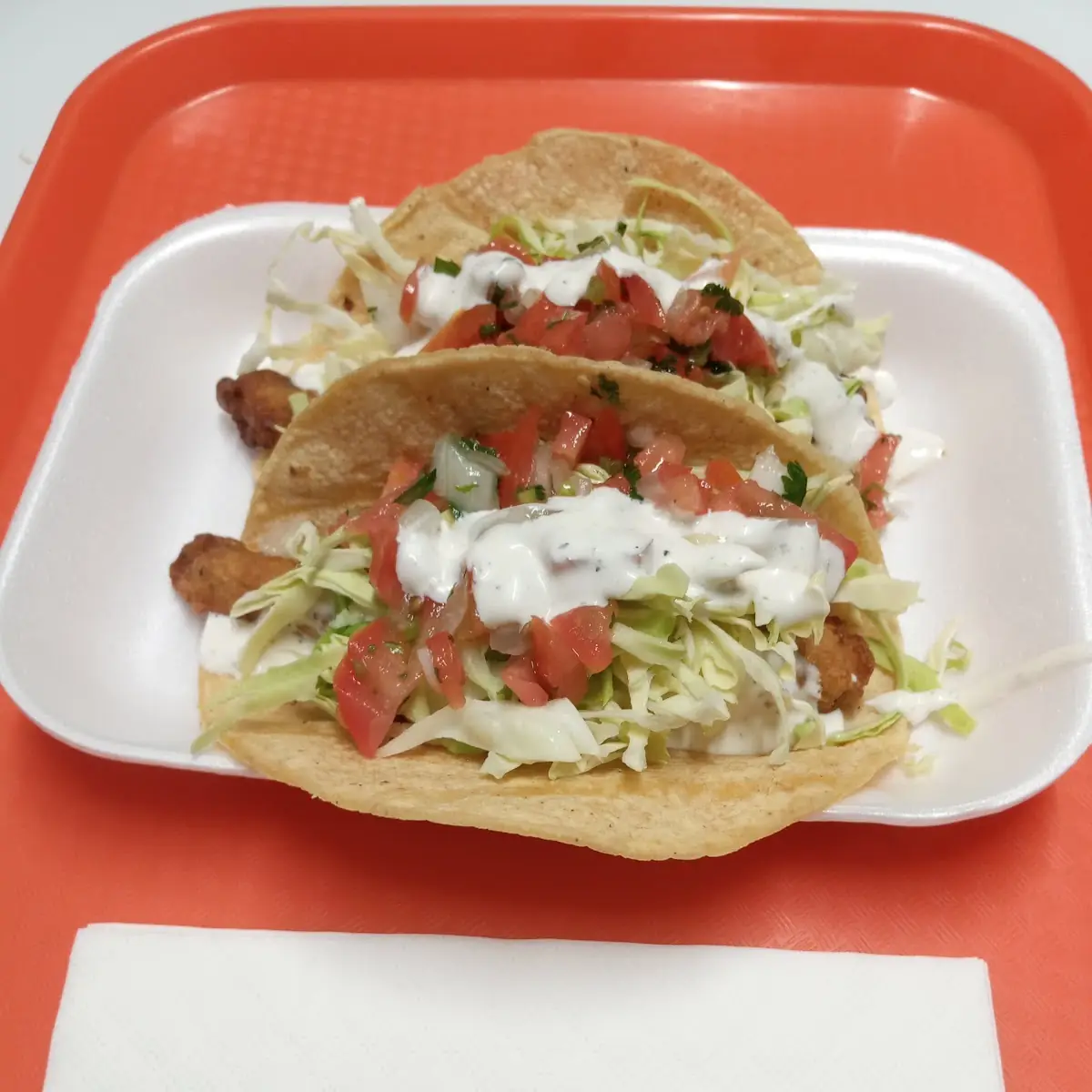 Bean Tostada Enchilada