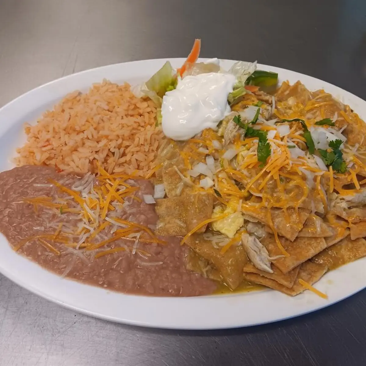 Beef Taco and Cheese Enchilada Combo