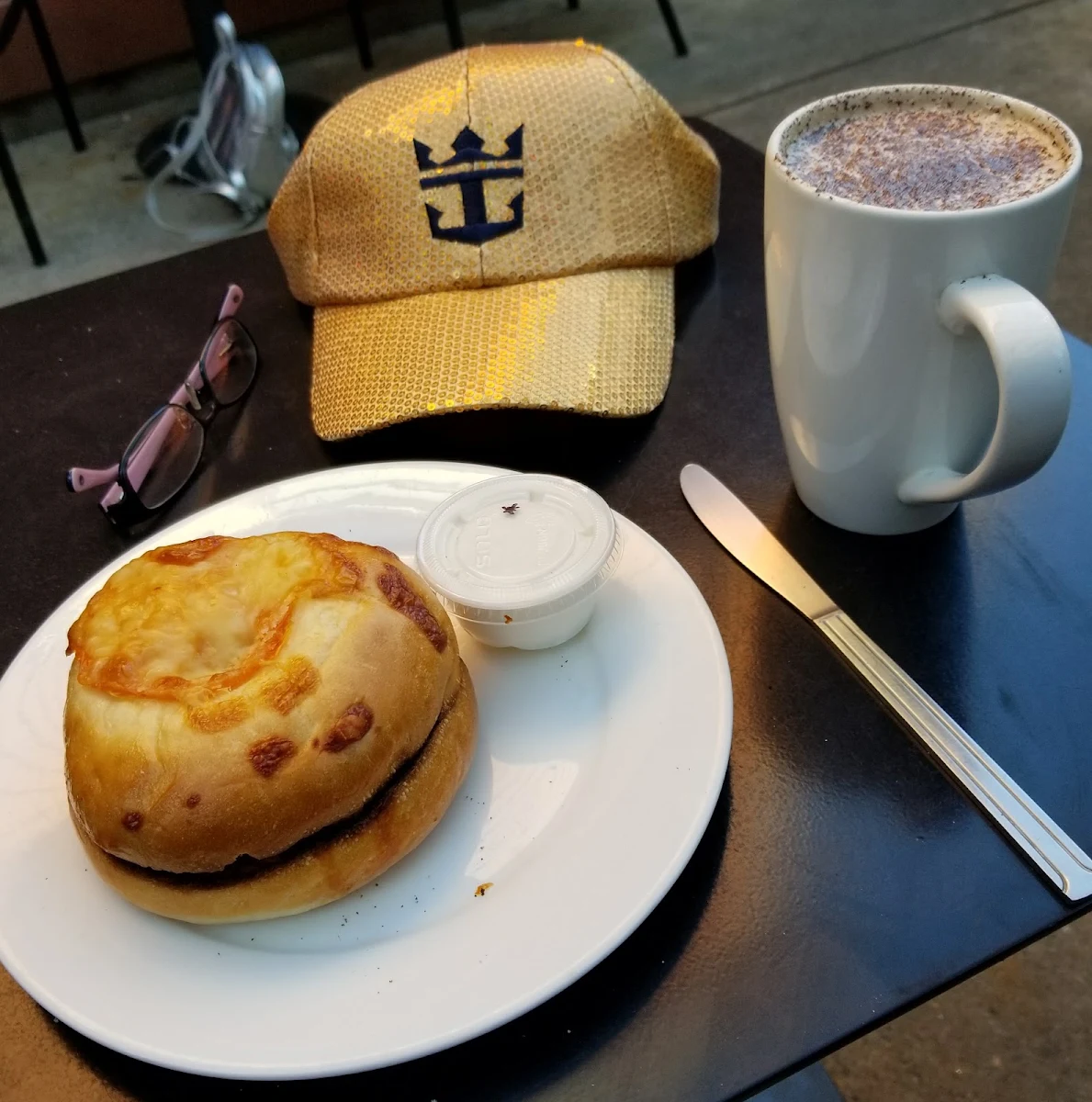 Tomato Asiago Bagel with Cream Cheese