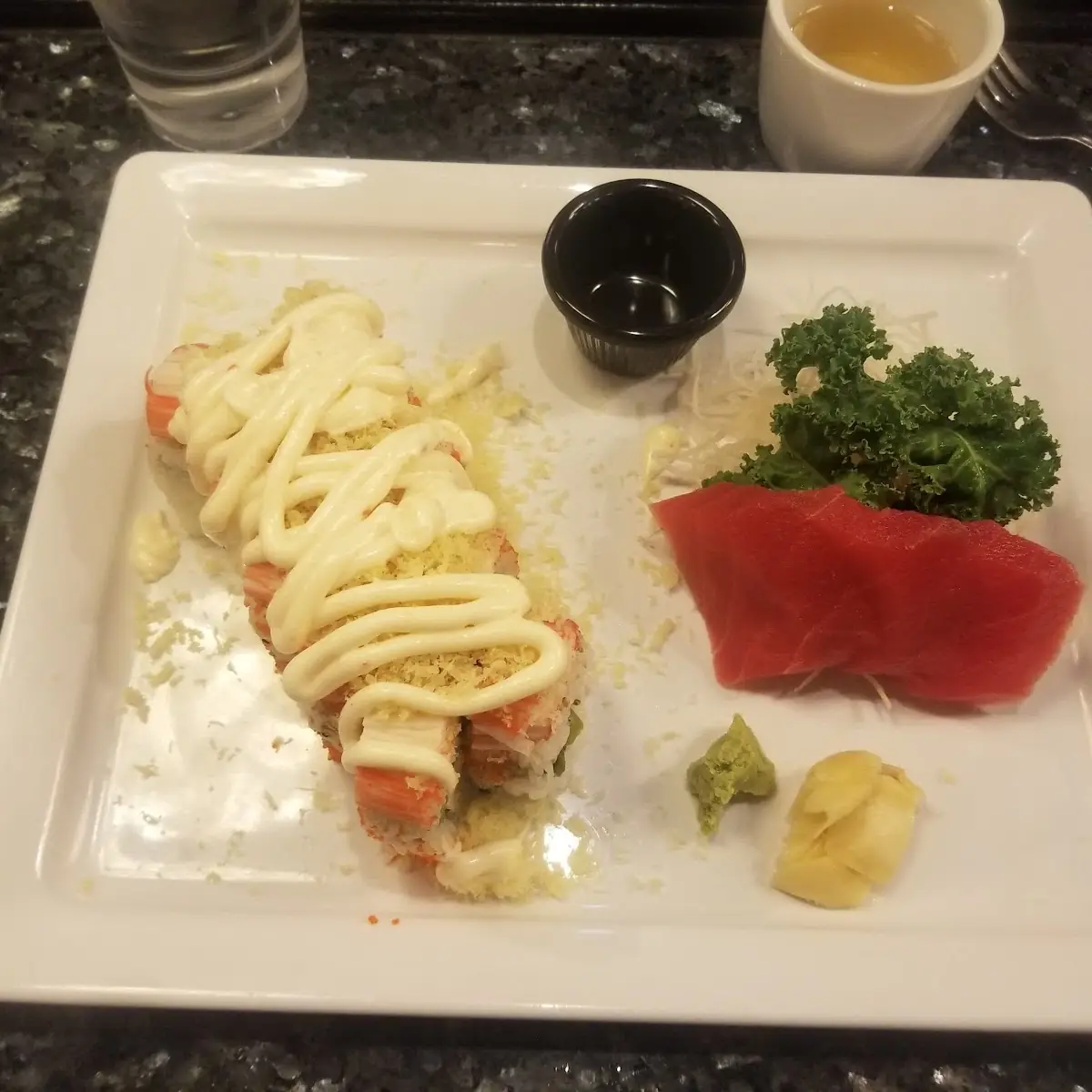 Lobster Roll with Tuna Sashimi
