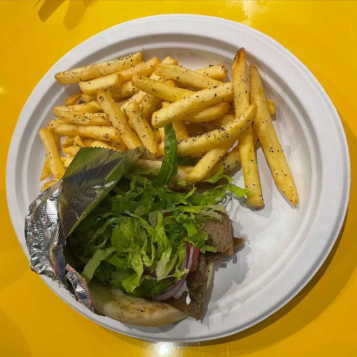 Lamb Gyro with Fries