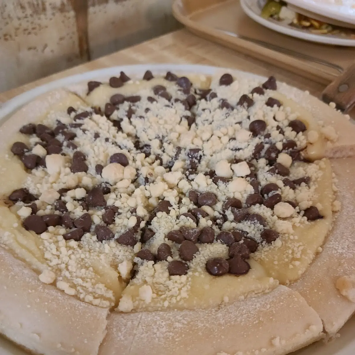 Chocolate Chip Dessert Pizza