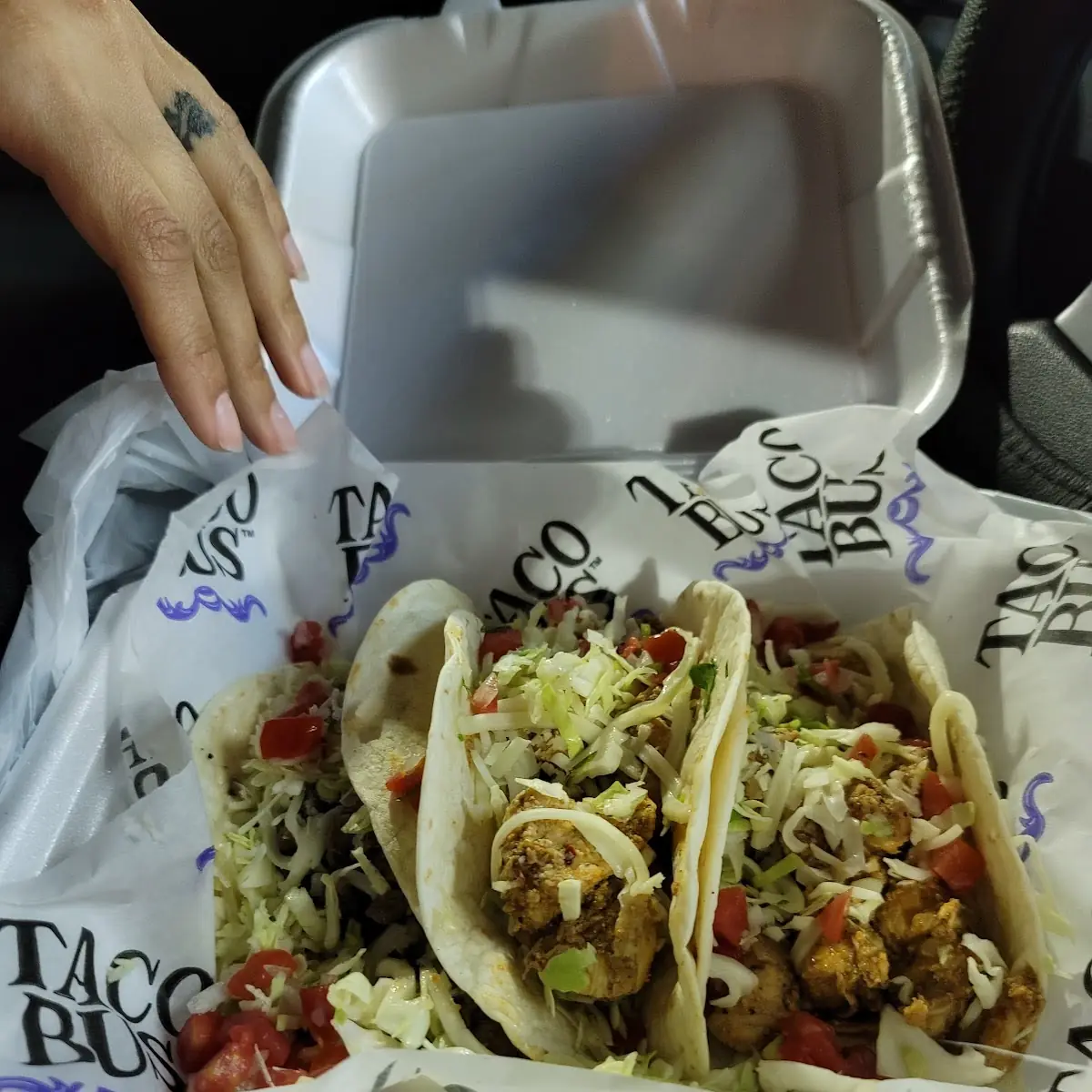 Spicy Chicken Taco and Steak Taco
