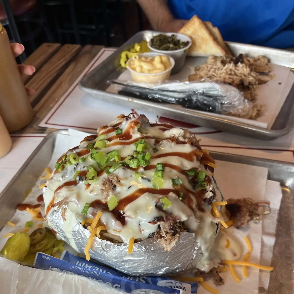 Loaded Baked Potato with Pulled Pork