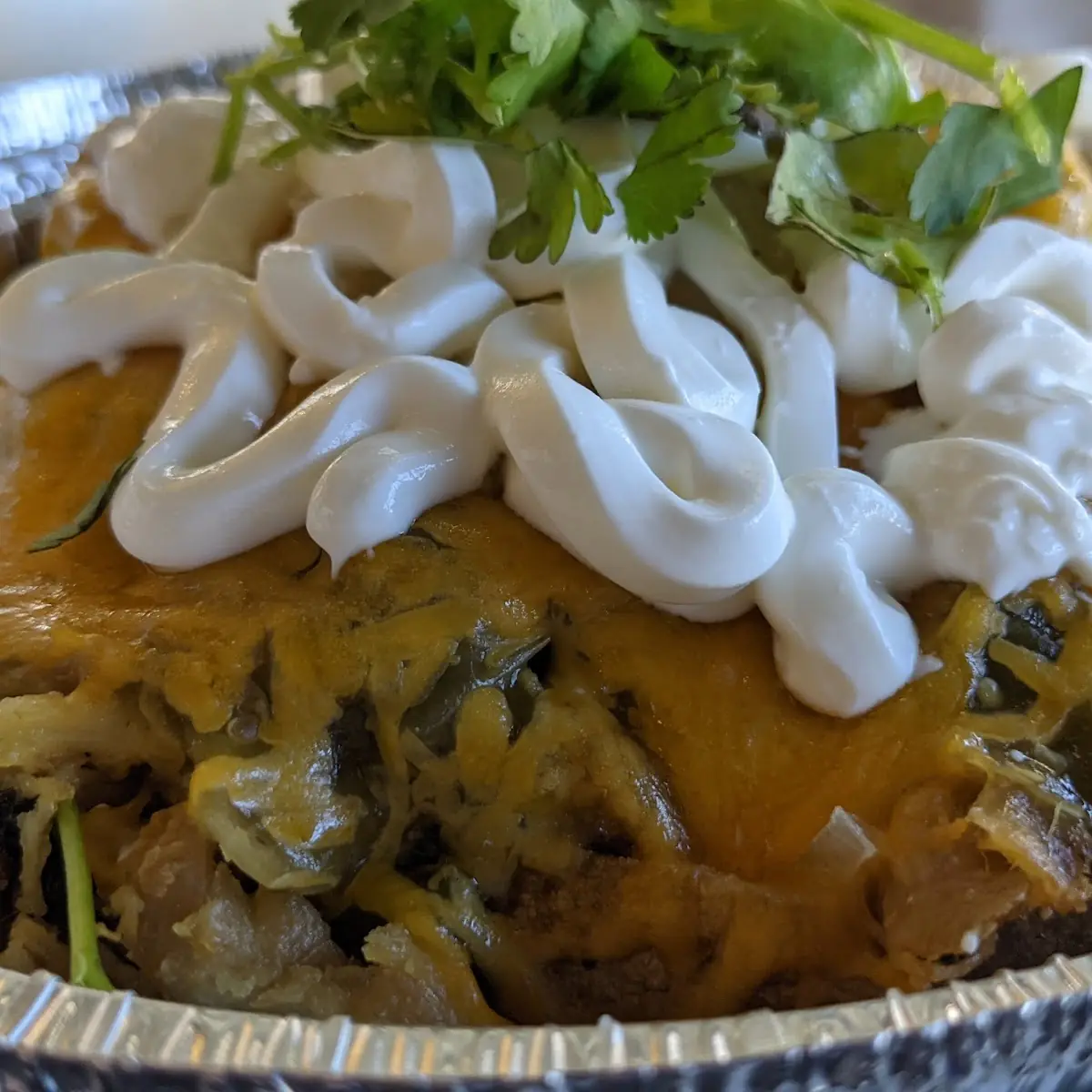 Chile Verde Baked Potato