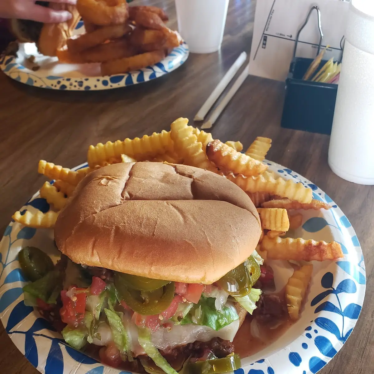 Border Burger and Fries