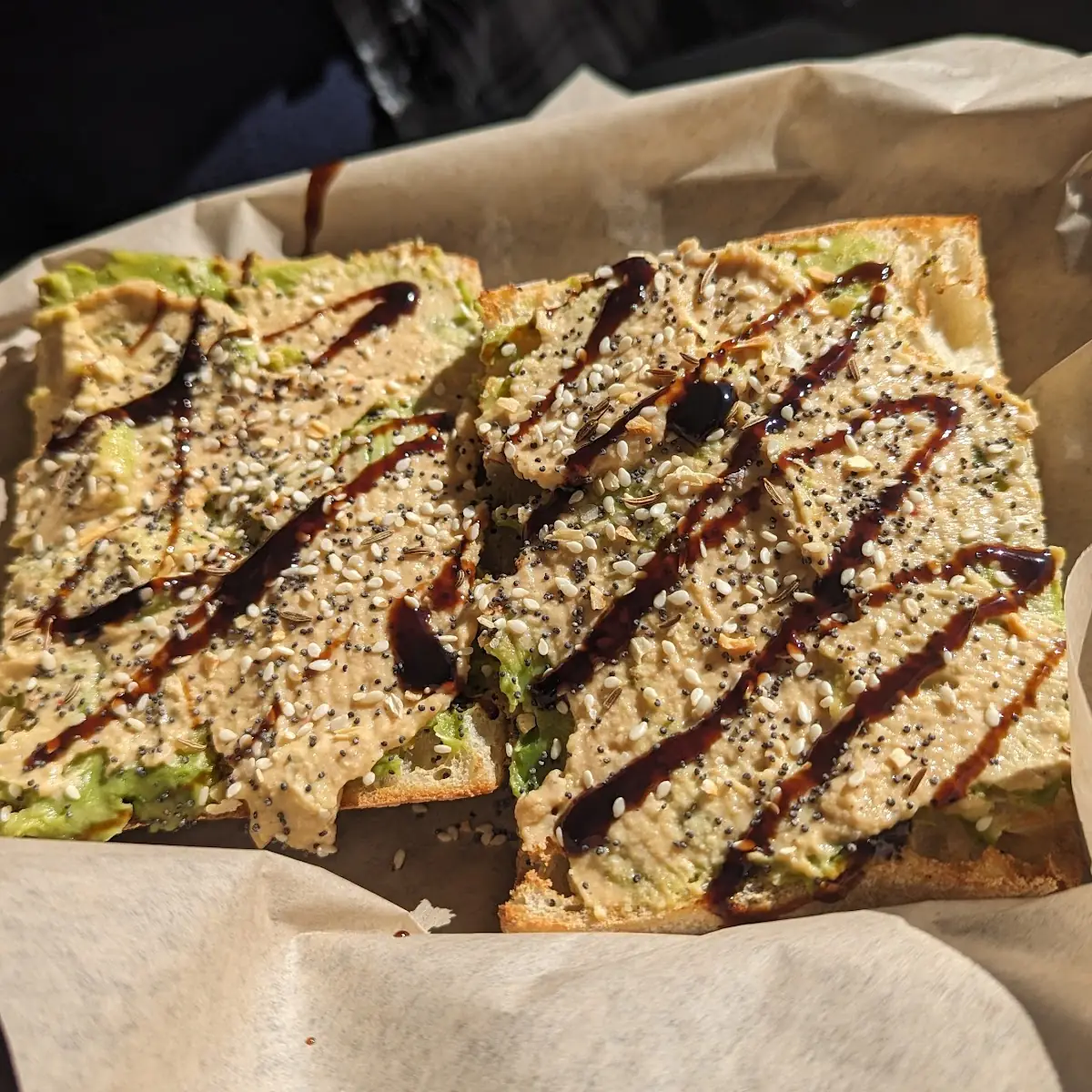 Hummus Avocado Toast