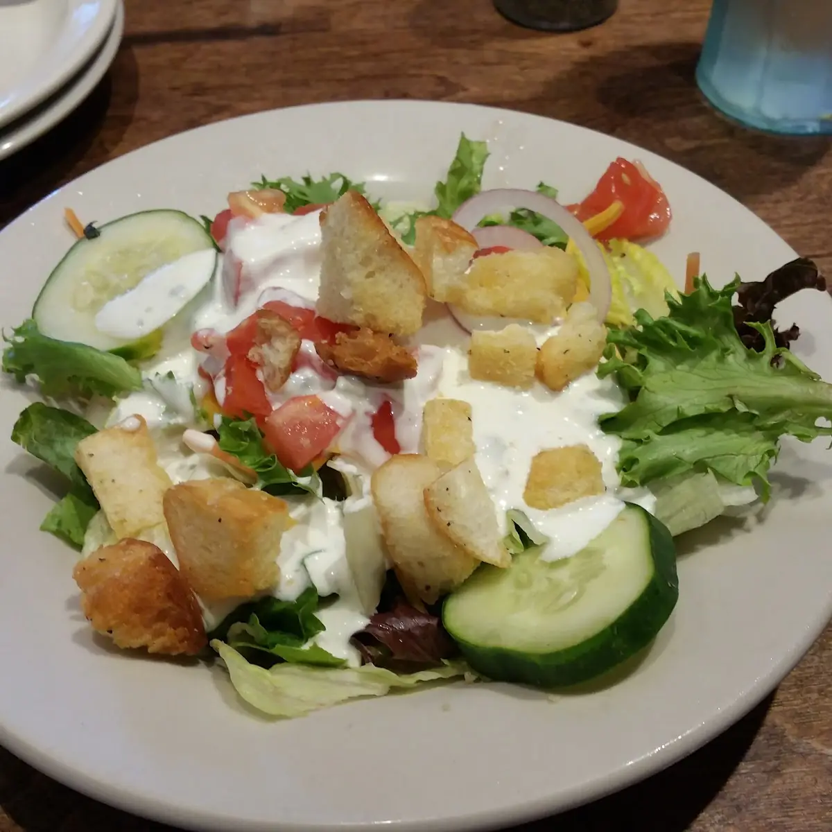 Side Salad with Blue Cheese Dressing