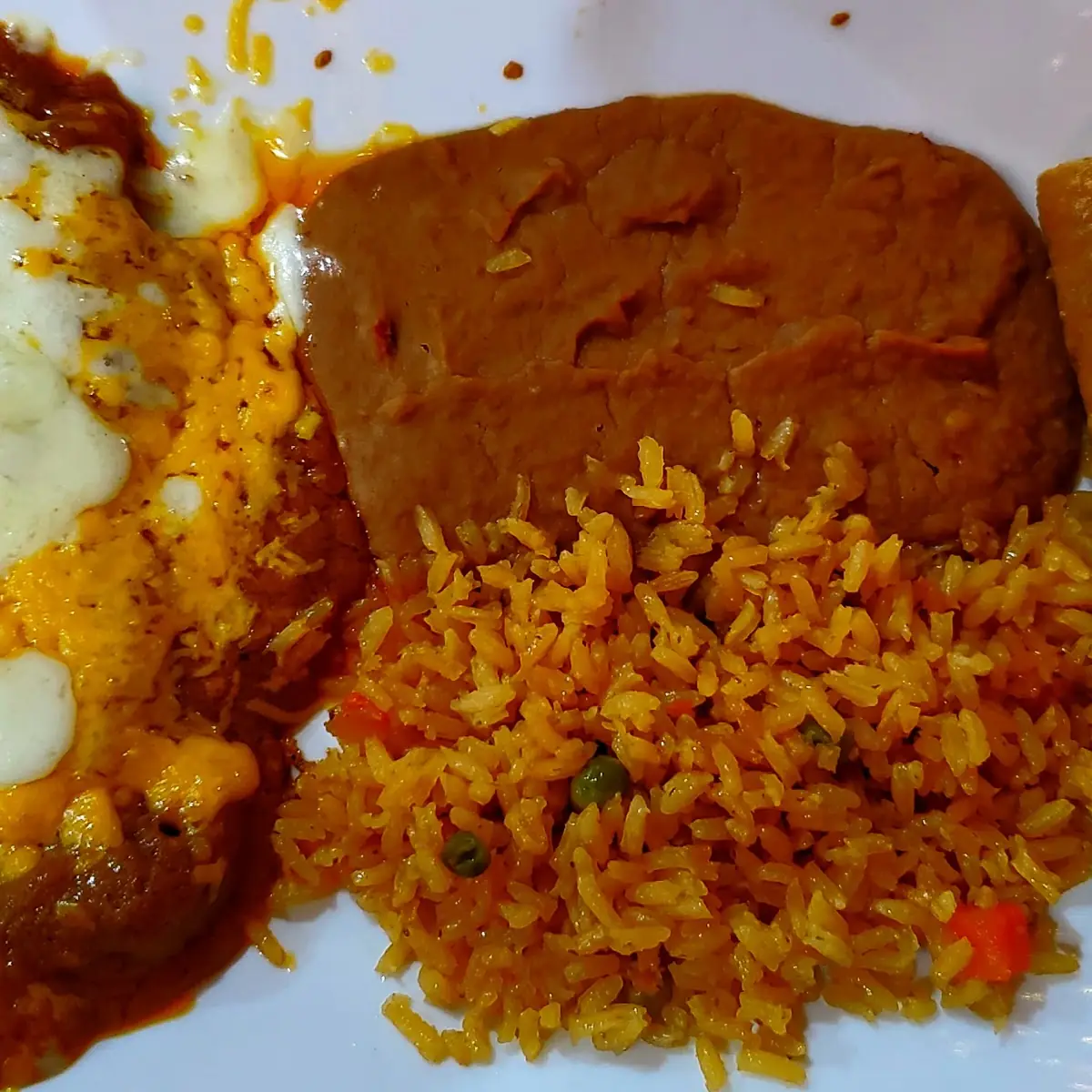 11 Cheese Enchilada Combo Plate