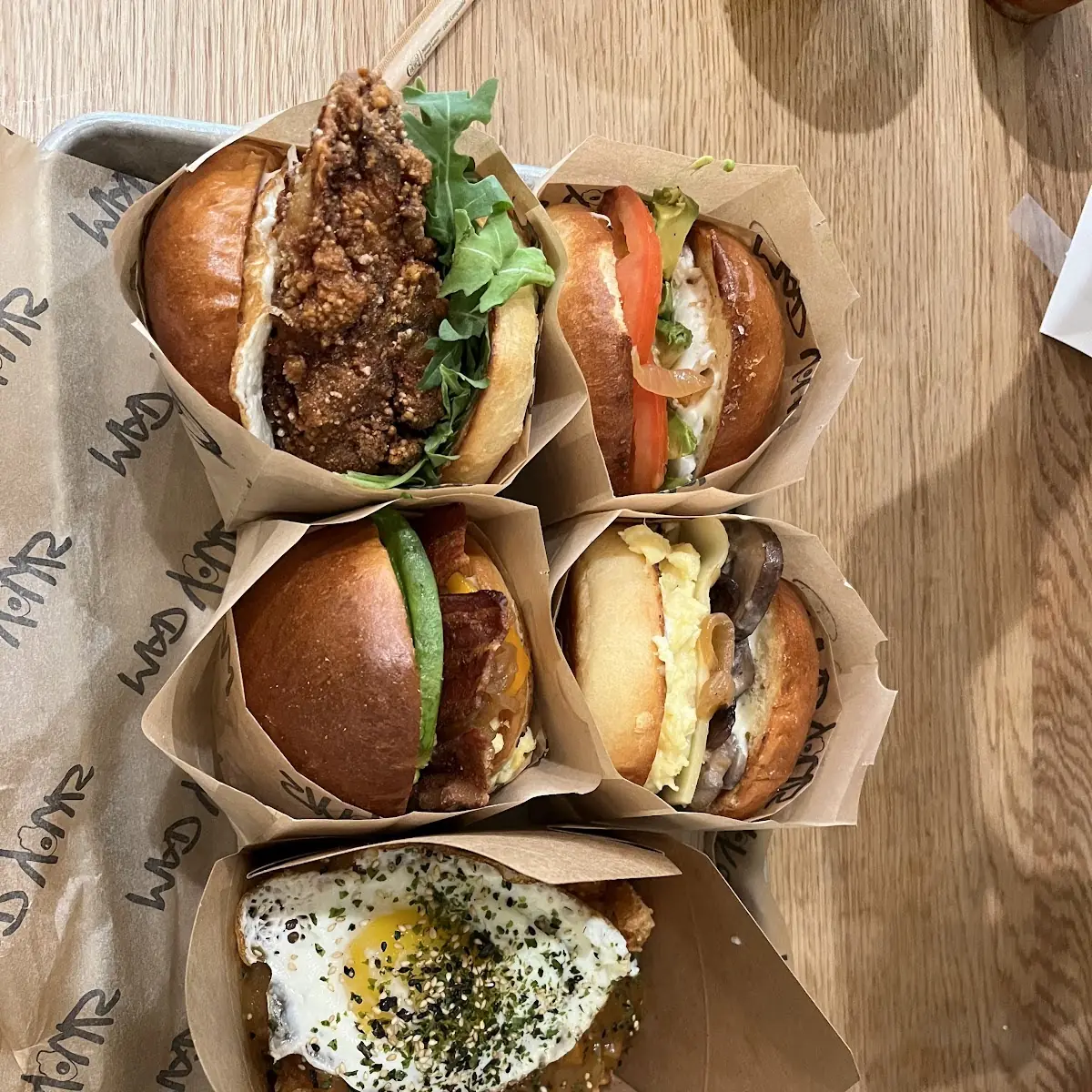 Fried Chicken and Egg Sandwiches