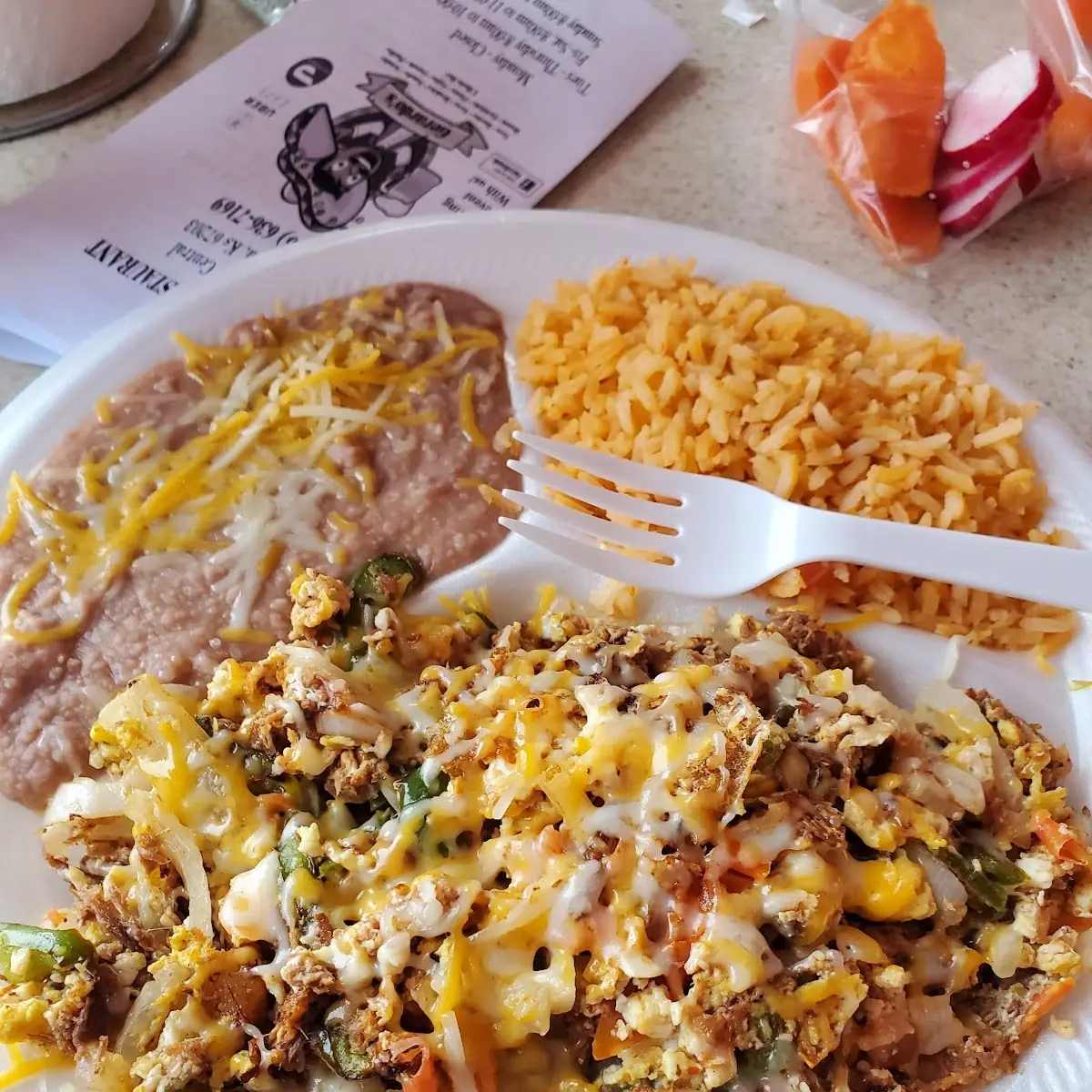 Machaca Egg & Cheese Platter