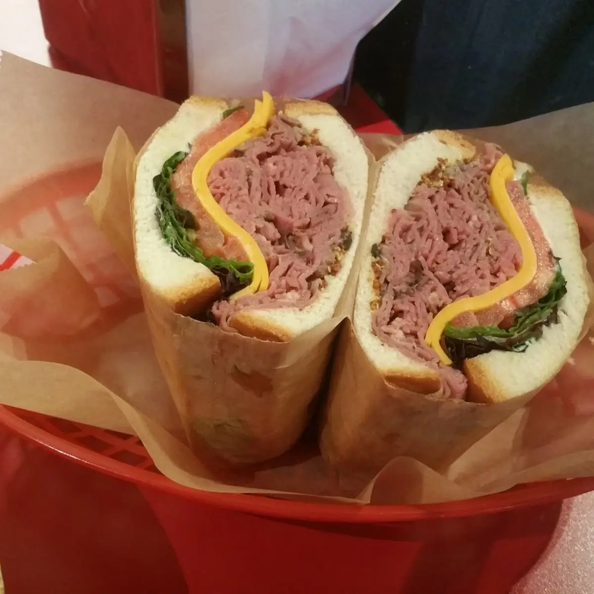 Roast Beef on White Bread