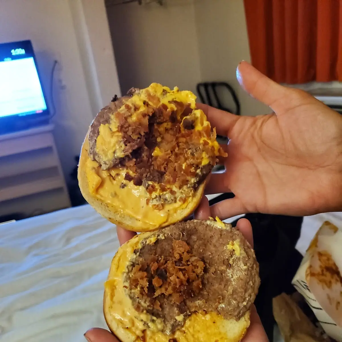 That Dish Would Be Double Cheeseburger
