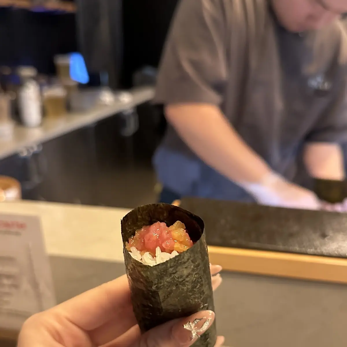 Salmon Roe Hand Roll