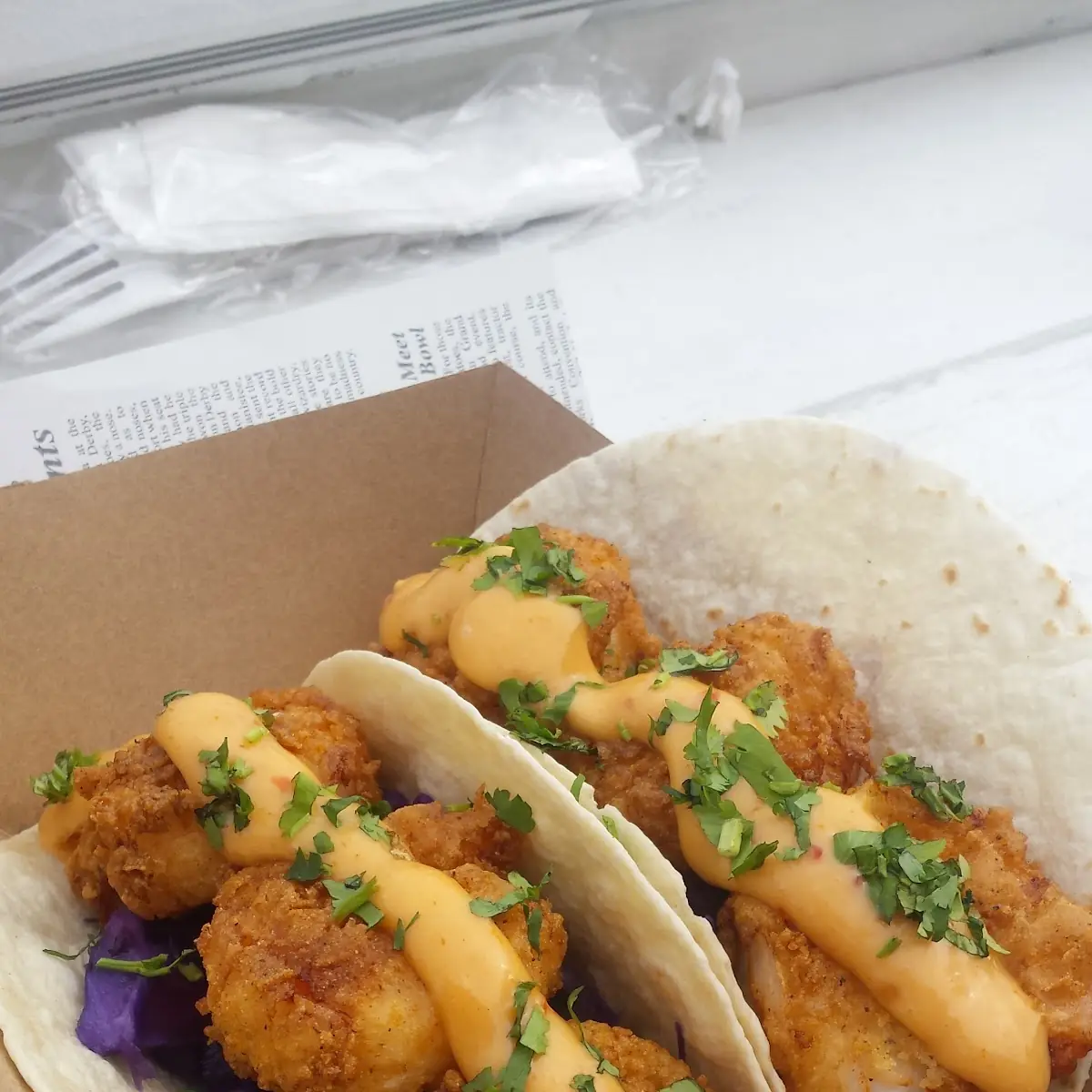 Firecracker Shrimp Tacos