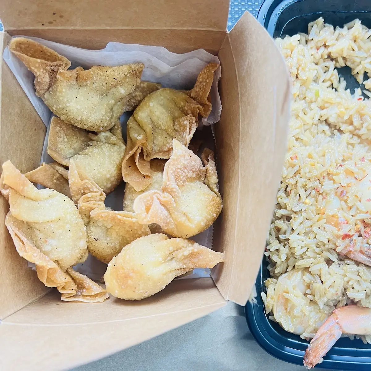 Shrimp Fried Rice Crab Rangoon