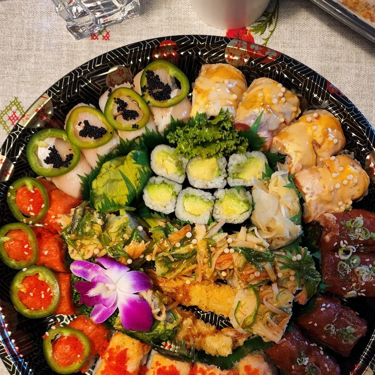 Assorted Sushi Rolls in Party Tray