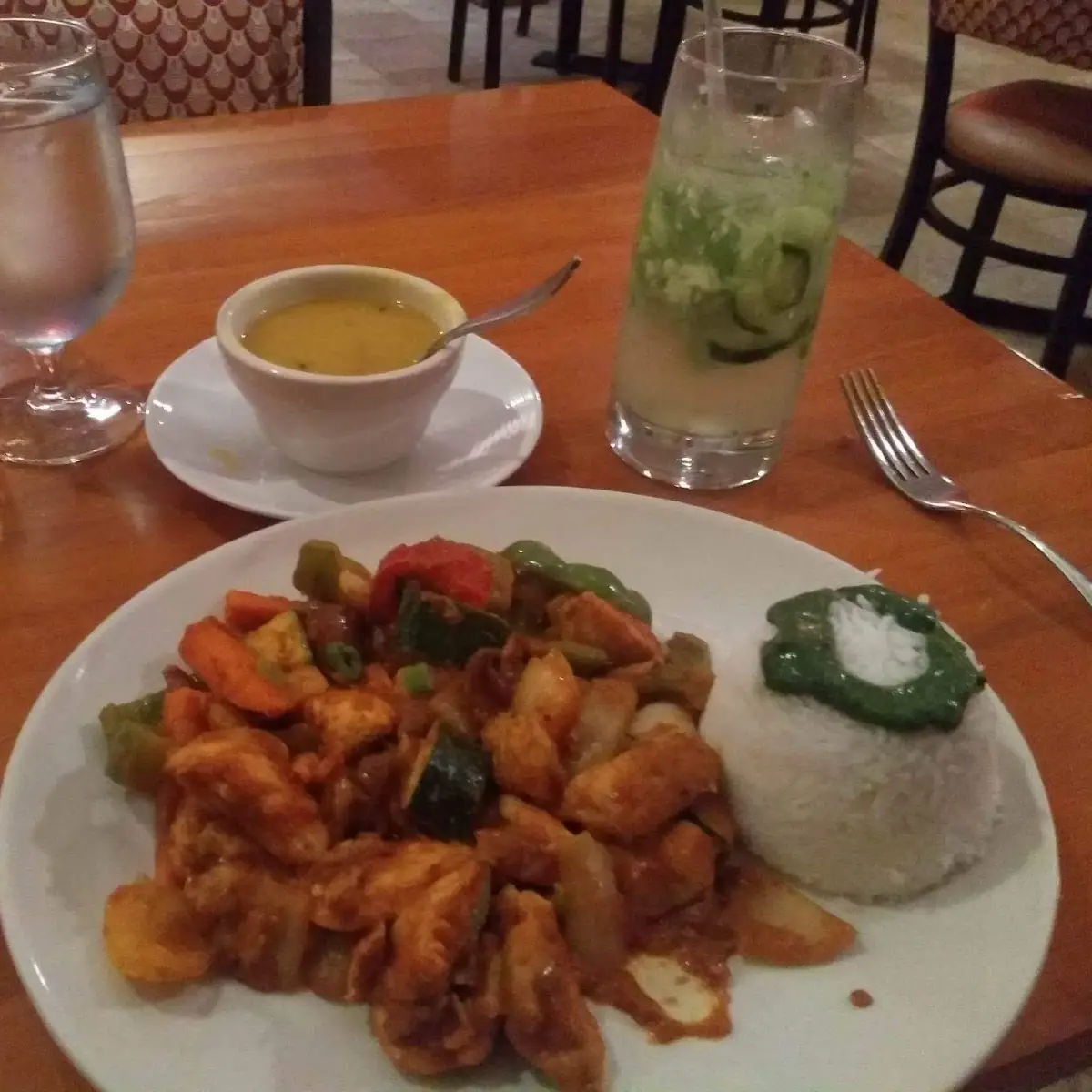 Lentil Soup and Chicken Curry