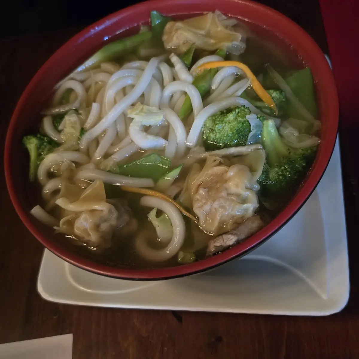 Wonton Udon Noodle Soup