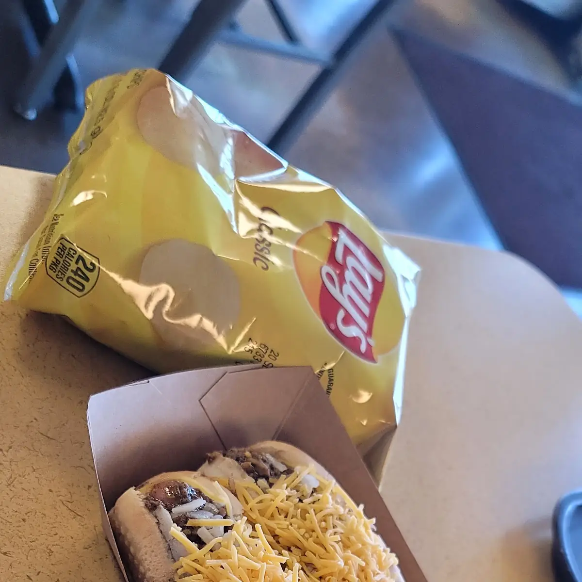 2 Cheese Coneys with Everything