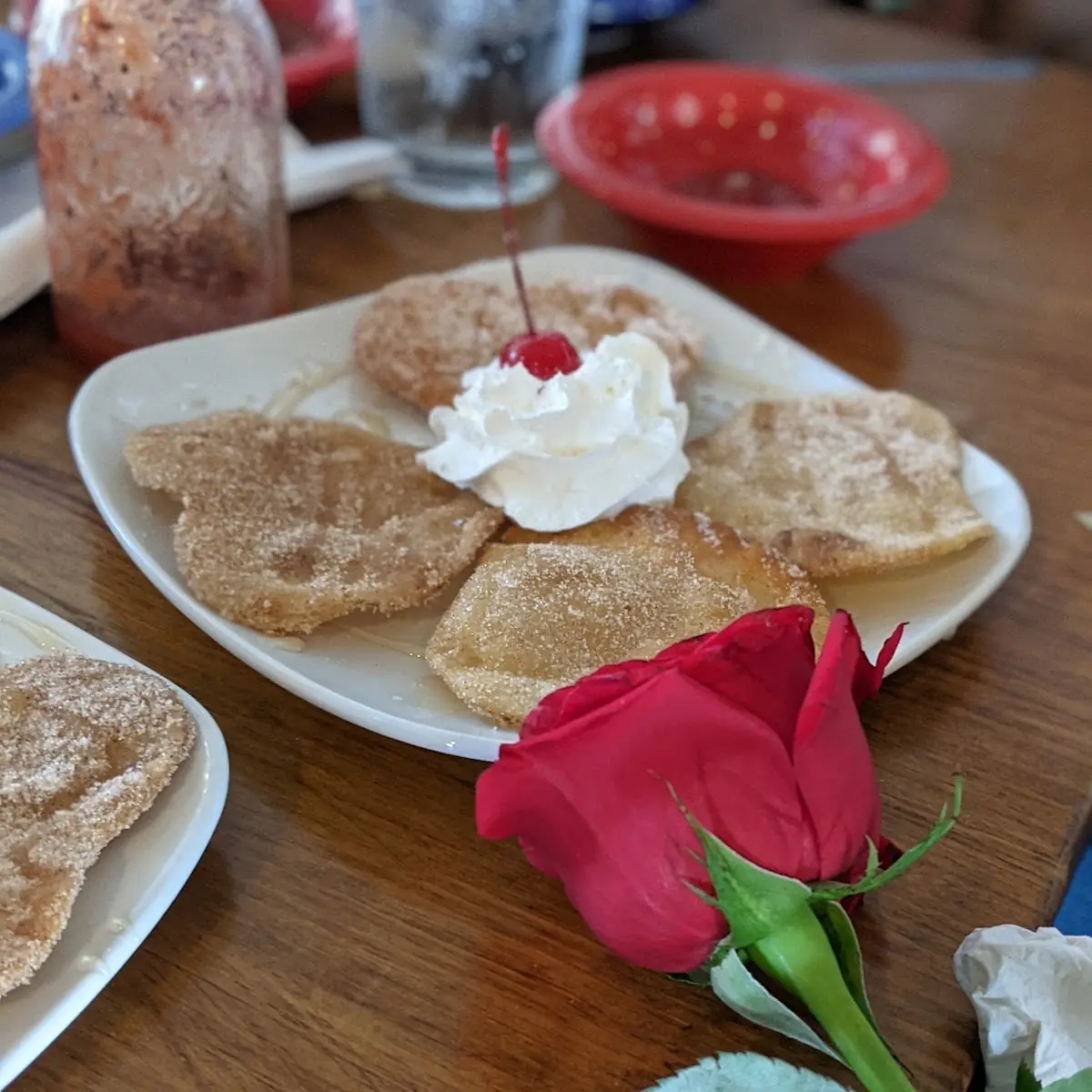 Sopapillas and Vanilla Ice Cream