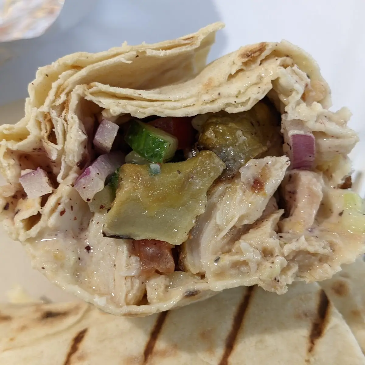 Chicken Shawarma Wrap Eggplant