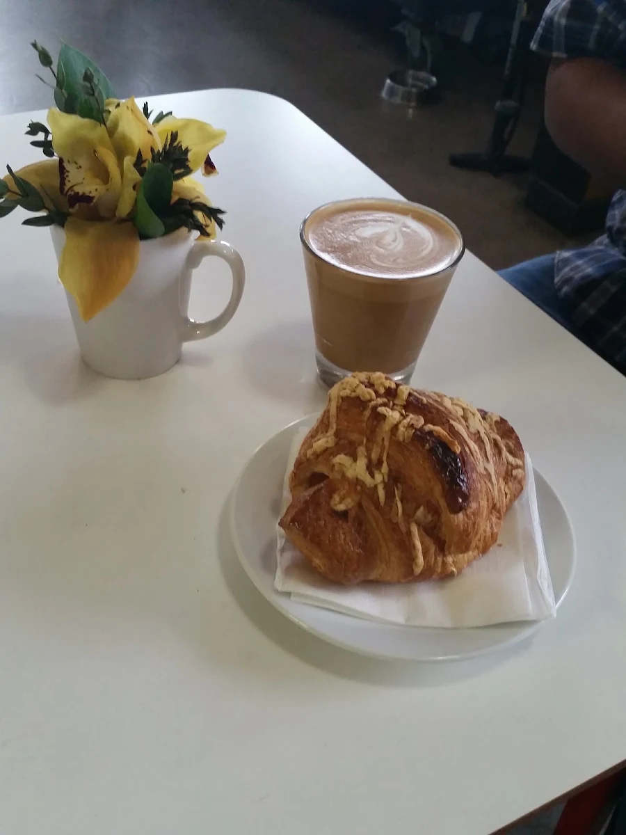 Cubano Cortado with Chocolate Croissant