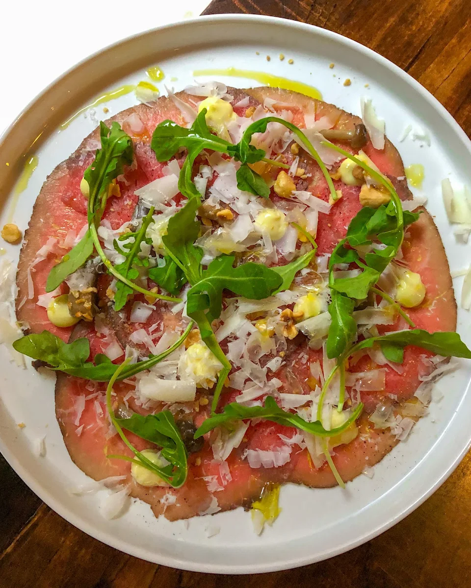 Beef Carpaccio, Notte Ristorante (formerly Amano Trattoria)