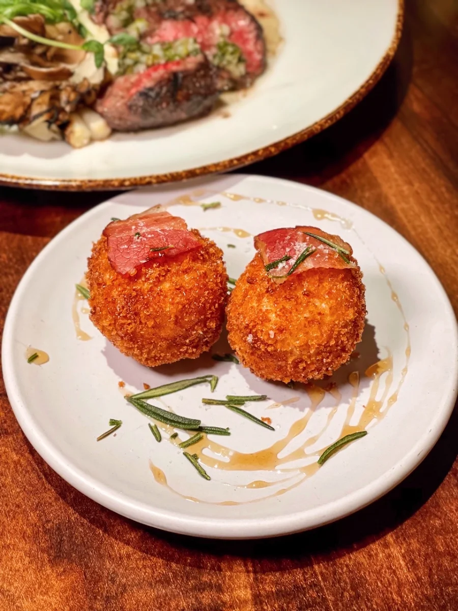 Provolone & Pear Arancini, Notte Ristorante (formerly Amano Trattoria)