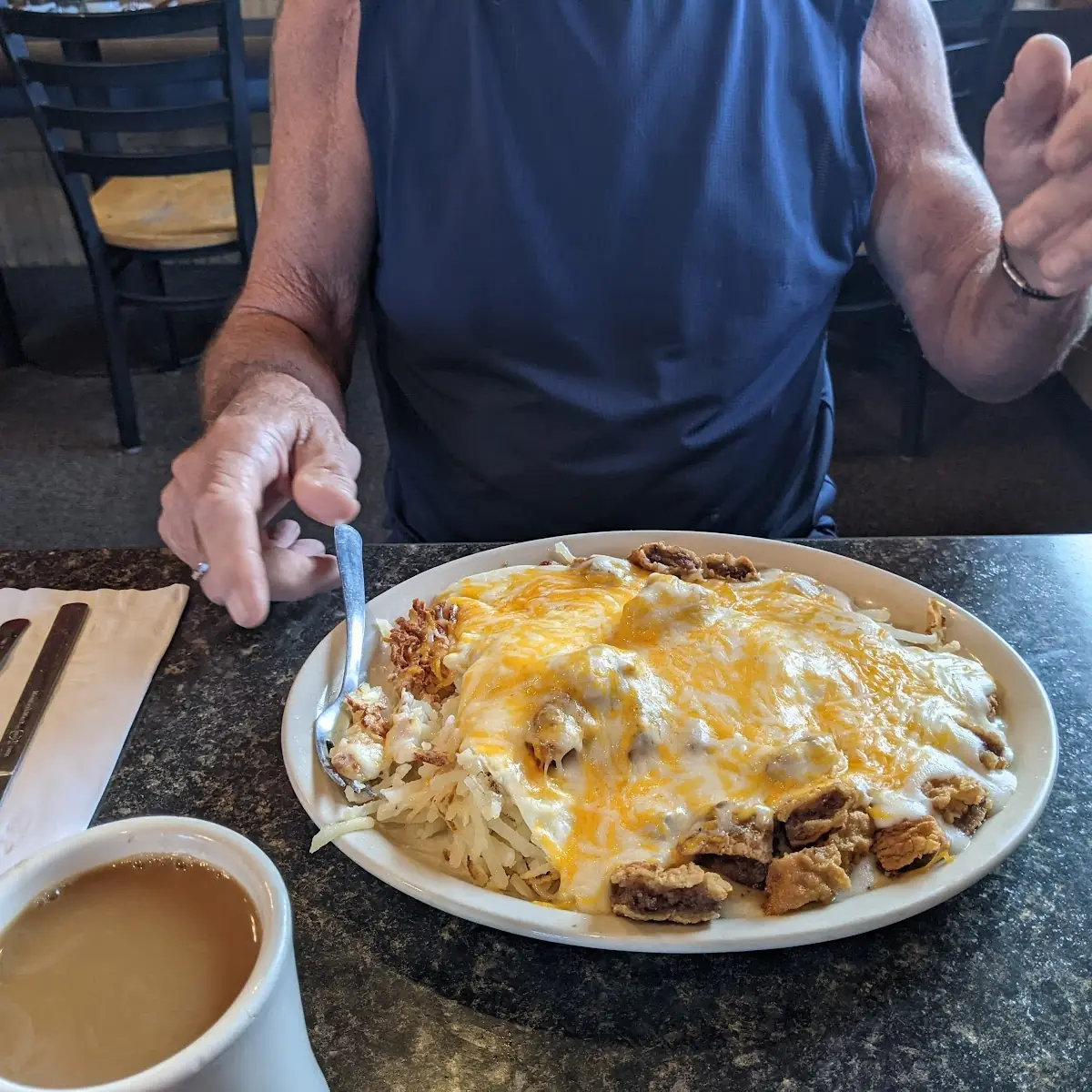 Eggs w Country Fried Steak & Gravy