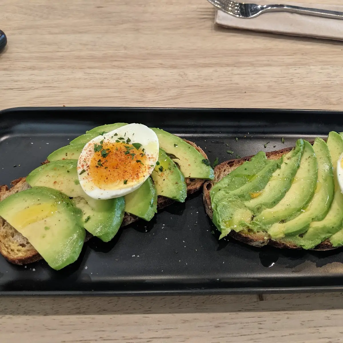Avocado Toast with Egg and Cheese