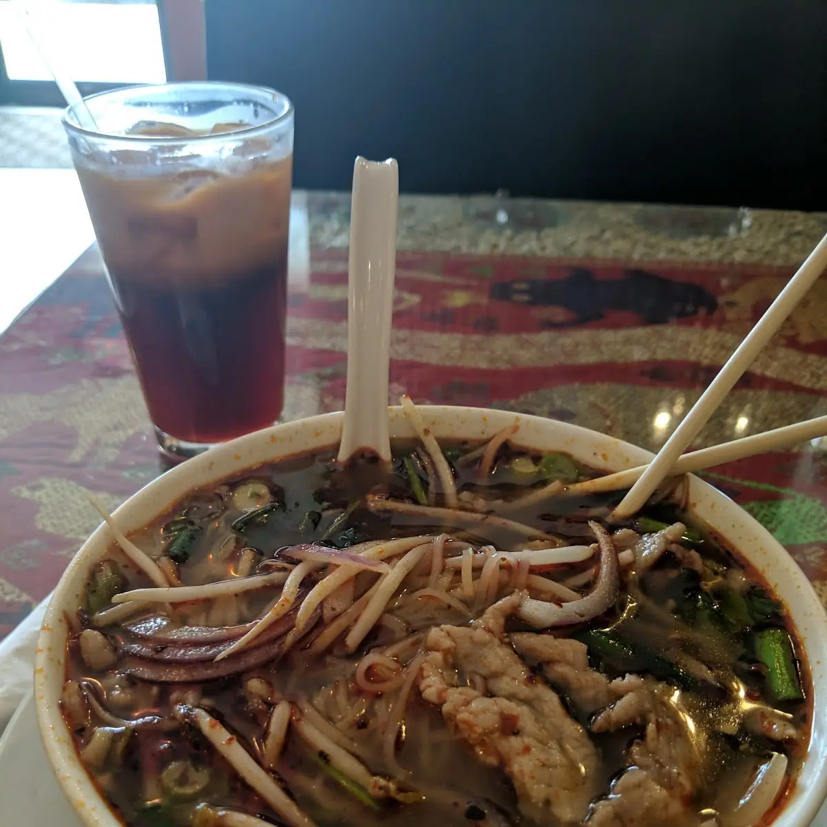Thai Pho Noodle Soup Bowl