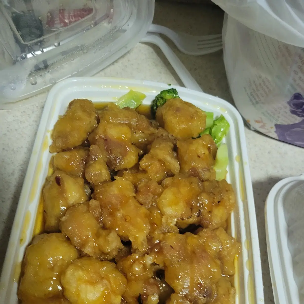 Orange Chicken with Garlic Sauce