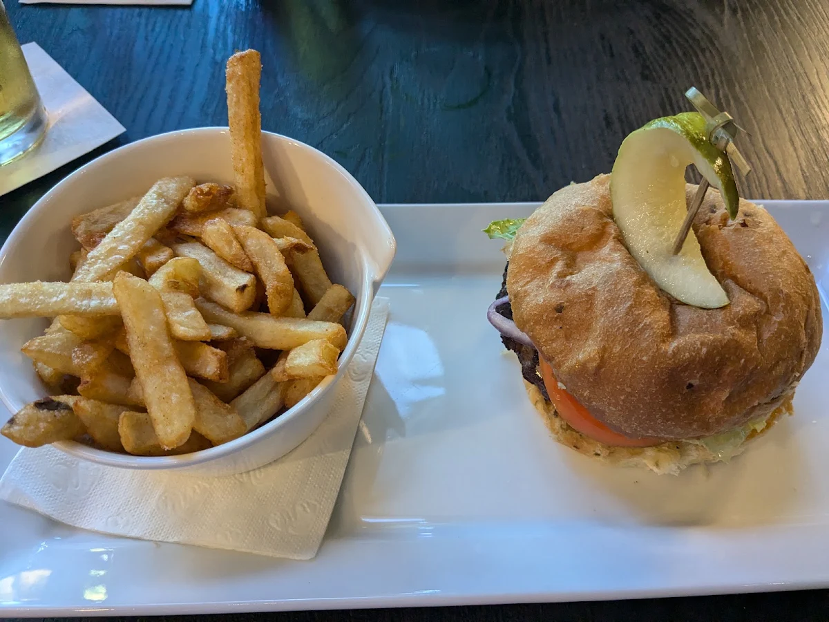 Keenan Burger with Fries