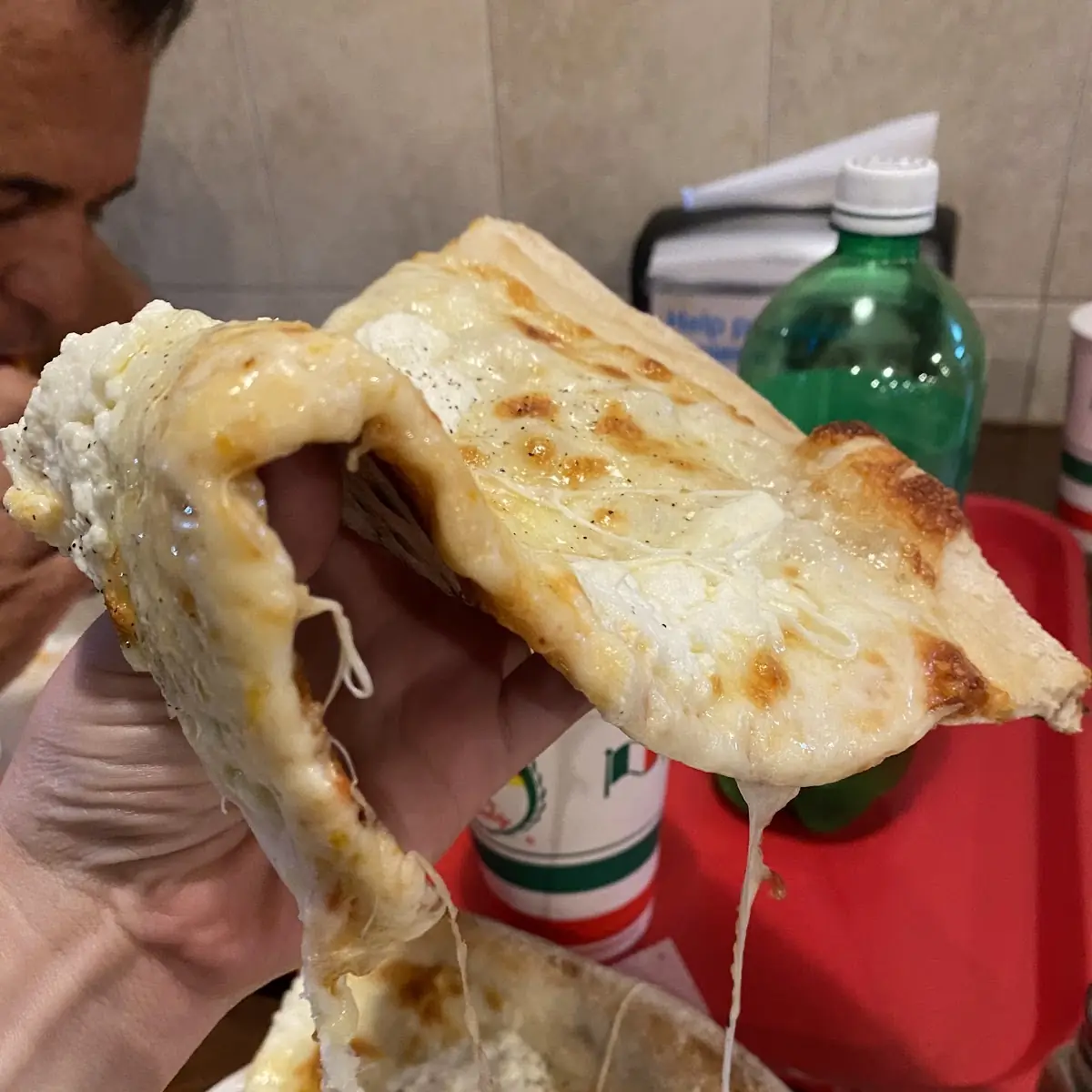 White Pizza Slice