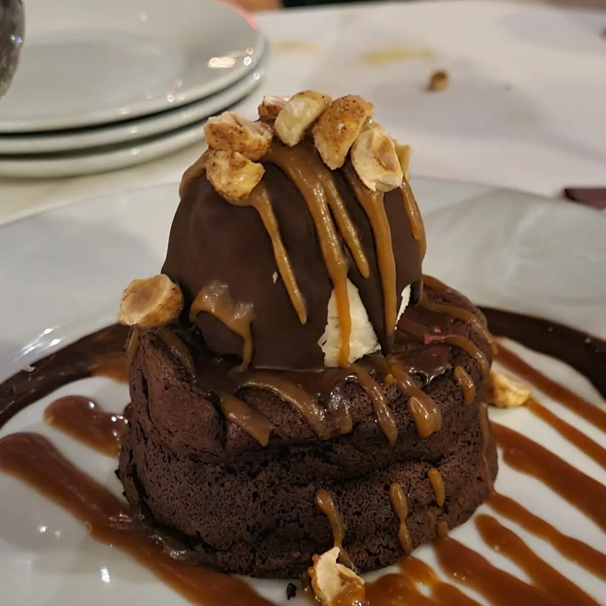 Hazelnut Chocolate Cake & Vanilla Ice Cream