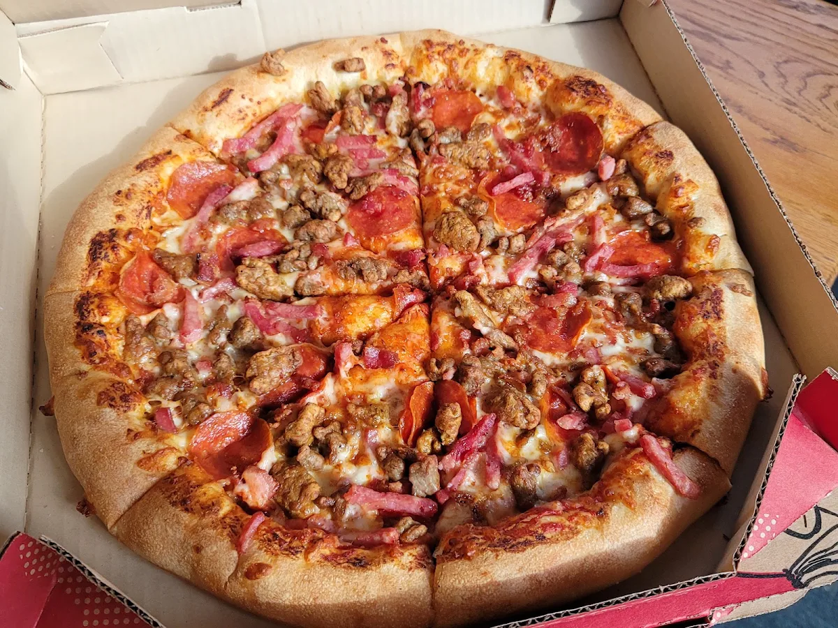 Meat Lovers Pizza Stuffed Crust