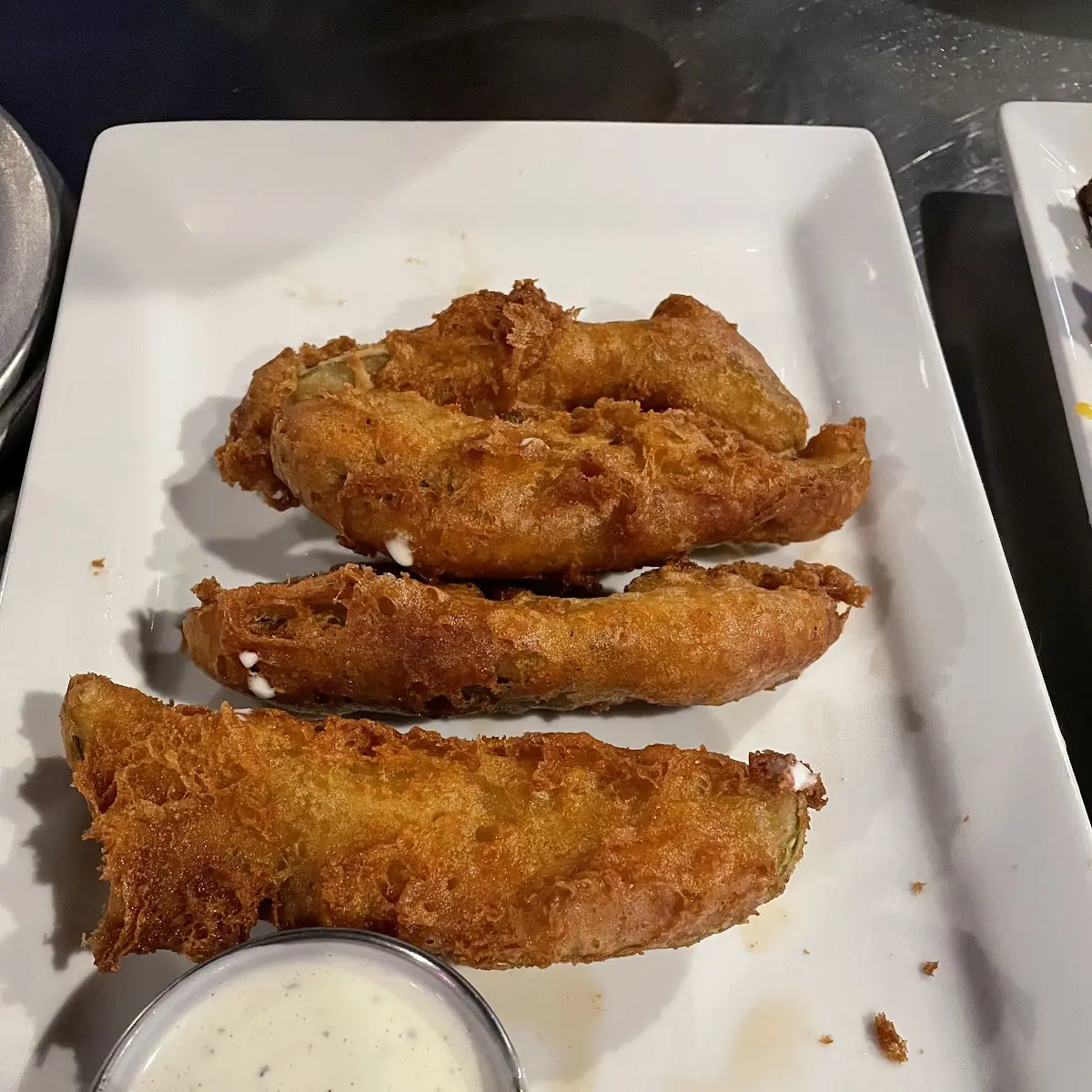 Crispy Beer Battered Pickle Spears
