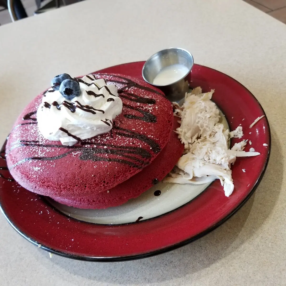 Red Velvet Pancakes