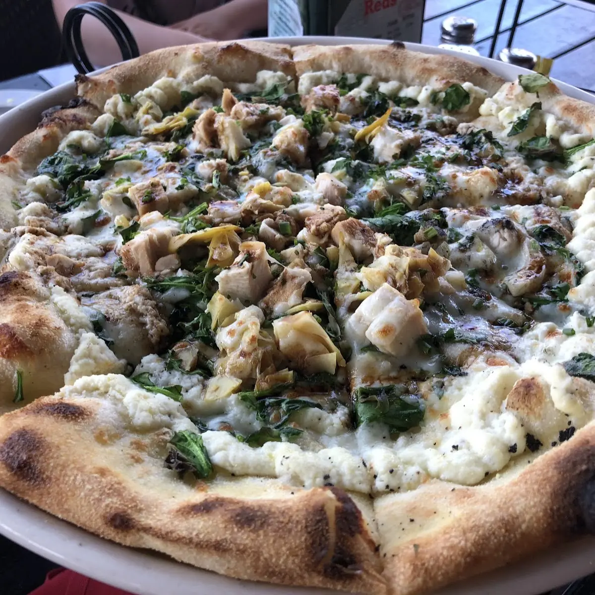 Seafood Pesto Pizza