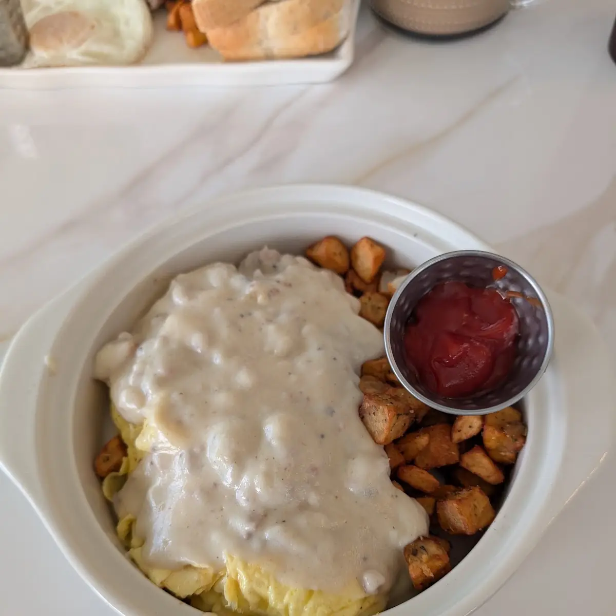 Sausage Gravy and Biscuits