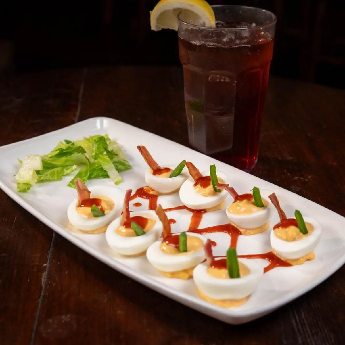 Sriracha Deviled Eggs
