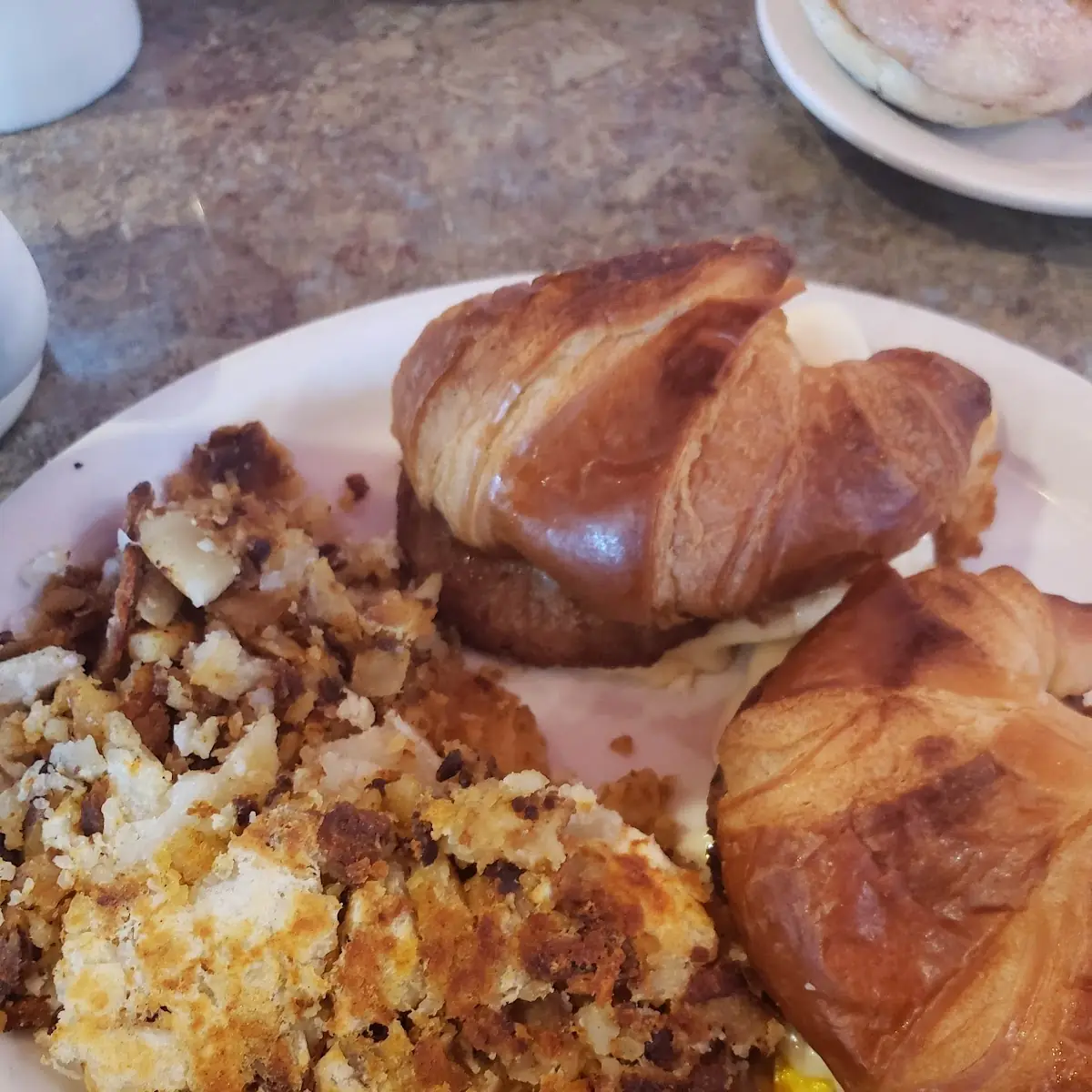 Bacon Egg and Cheese Croissant Sandwich