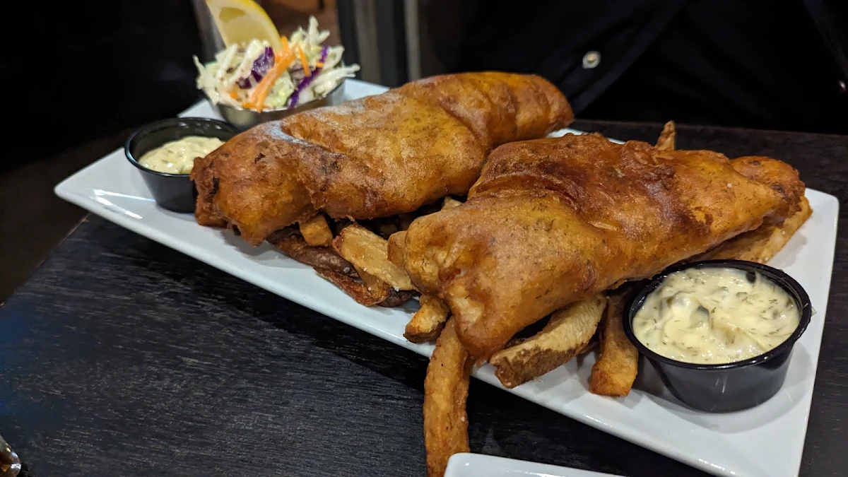 Fish and Chips Haddock, The Field House Restaurant