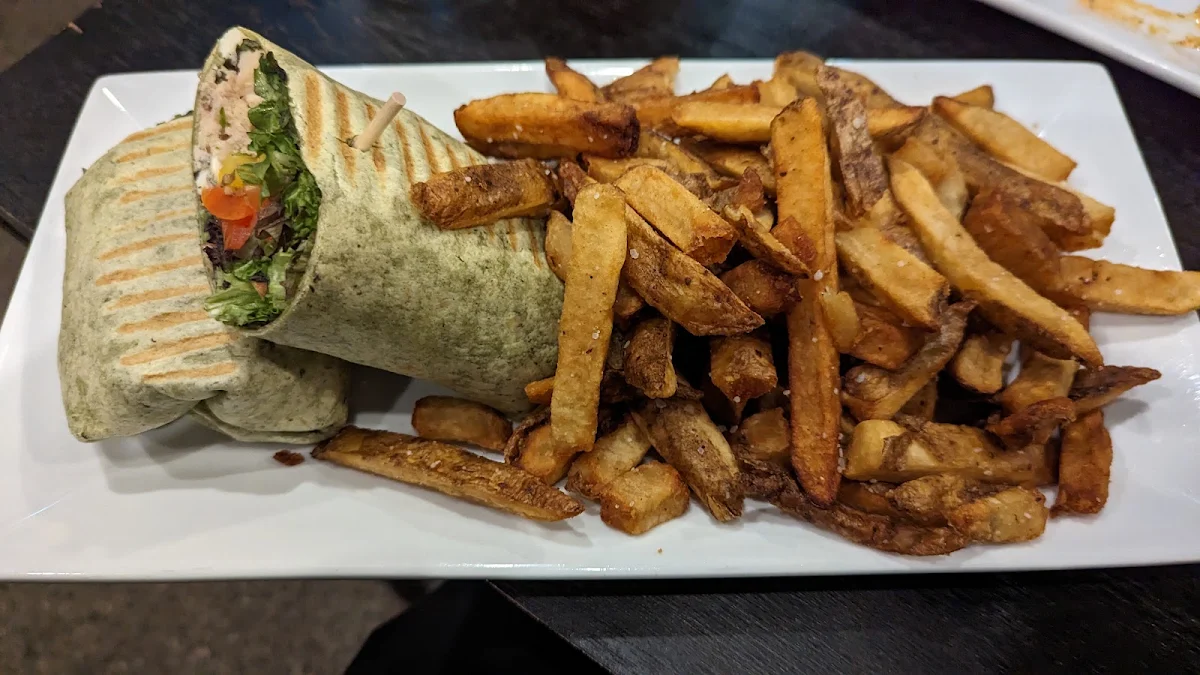 Greek Chicken Wrap, The Field House Restaurant